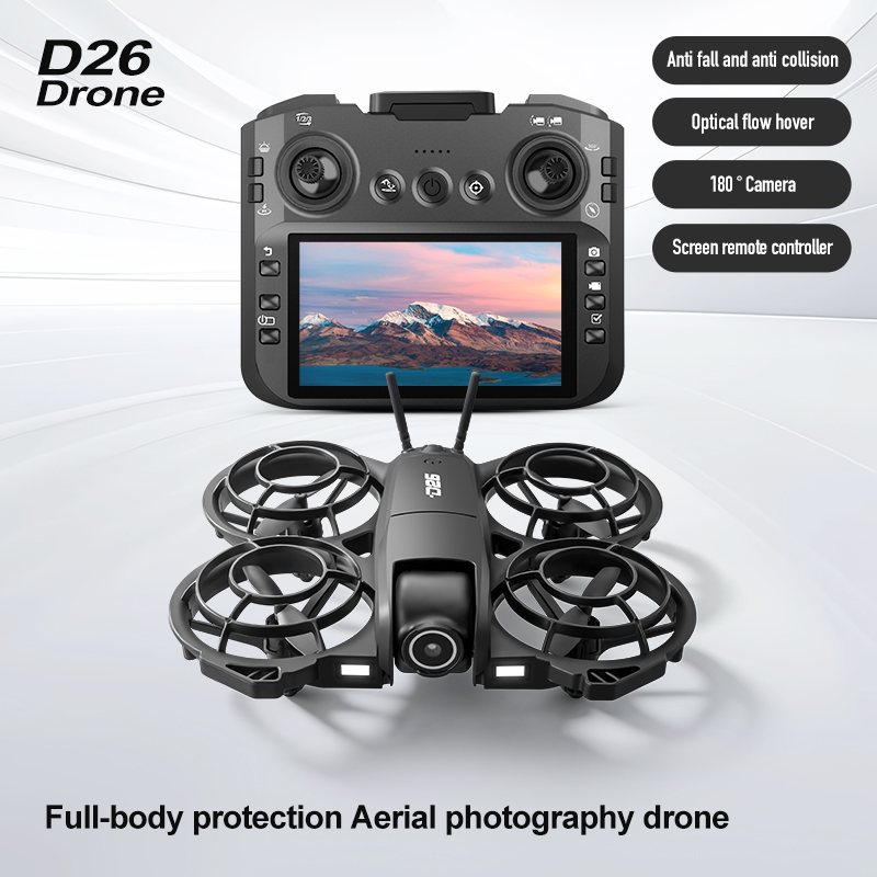 D26 Drone 4K Aerial HD 180° Ca - đánh giá và giá Rc Helicopter Case