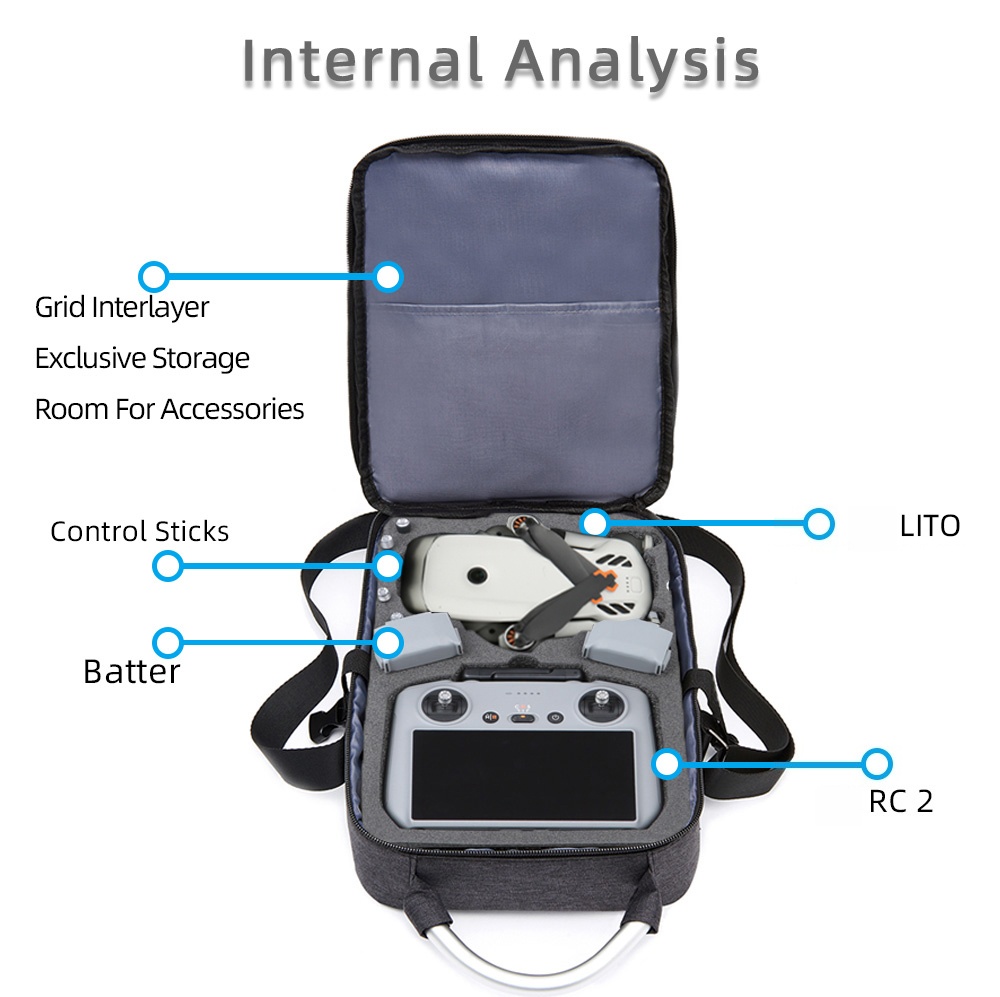 For DJI Lito X1 Organizer Bag  - đánh giá và giá Rc Helicopter Bag